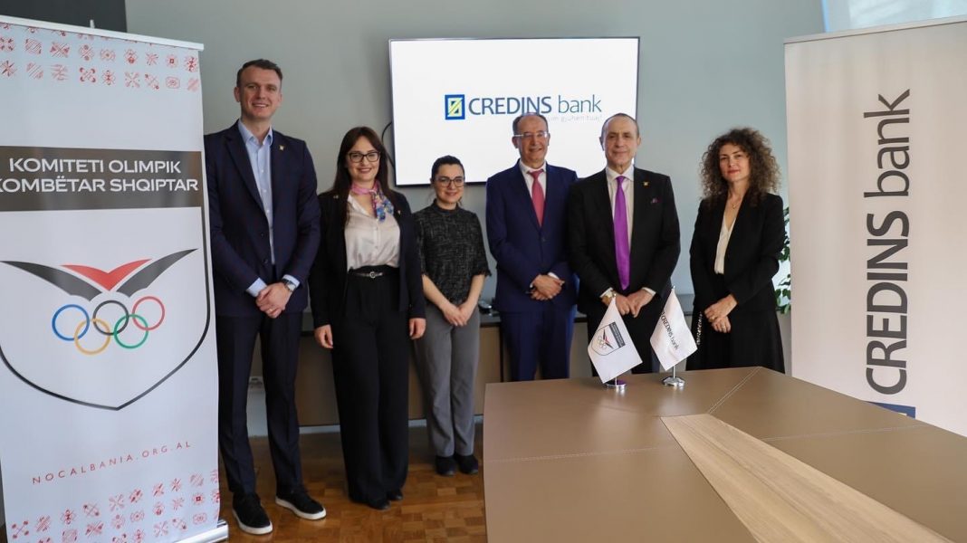 Credins Bank zyrtarisht sponsor gjeneral i Komitetit Olimpik Kombëtar Shqiptar