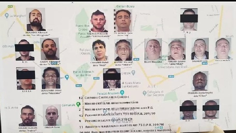 EMRAT/ Shkatërrohet banda e drogës në Itali, 15 të arrestuar, mes tyre 10 shqiptarë.