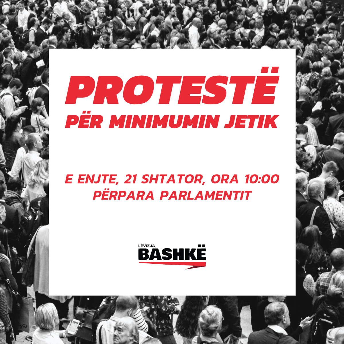 Lëvizja “BASHKË”, bën thirrje për protestë ditën e enjte para Kuvendit